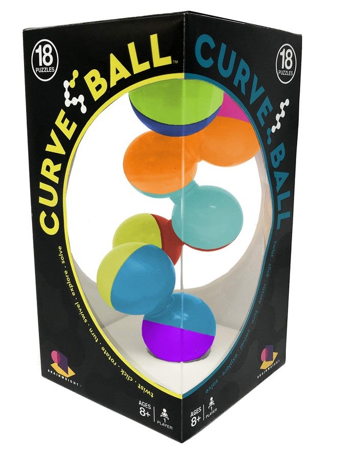 Brainwright Curve Ball - Colorful Brainteaser Rotational Puzzle - Image 3
